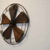 Azure Bloom Medallion Clock – (24" x 24")