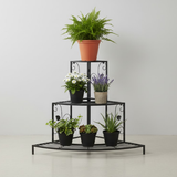 Steel 3-Tier Corner Plant Stand