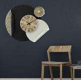 Nordic Loop Accent Wall Clock – Compact Gold (20" x 15")