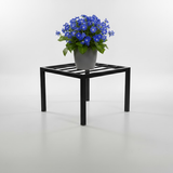 Steel Square Pot Stand (Black)