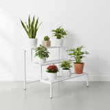 Steel 3-Tier Plant Organizer (White)
