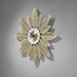 Aurora Sheaf Sunburst Clock – Gold Finish (30" x 30")