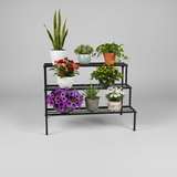 Steel 3-Tier Plant Organizer (Black)