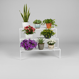 Steel 3-Tier Plant Organizer (White)