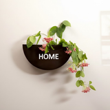 Modern Wall-Mount Half Planter Duo (Set of 2)