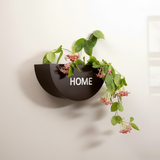 Modern Wall-Mount Half Planter Duo (Set of 2)