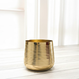 Gold Steel Decorative Metal Planter