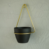 Steel Wall Hanging Planter Stand Set