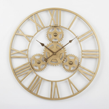 Heritage Roman Gallery Clock – Black (24" x 24")