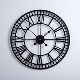 Heritage Roman Gallery Clock – Black & Gold (24" x 24")