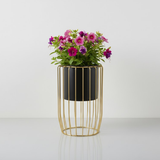 Midnight Black Steel Planter
