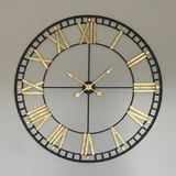 Regent Roman Open‑Frame Clock – Copper (24" x 24")