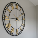 Regent Roman Open‑Frame Clock – Copper (24" x 24")