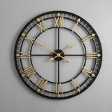 Regent Roman Open‑Frame Clock – Copper Luxe (24" x 24")