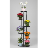 Vertical Multi-Tier Steel Pot Stand - Short (Black)