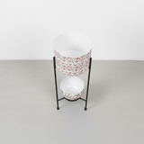 Eden Bloom Dual Steel Planter Stand – Floral Print