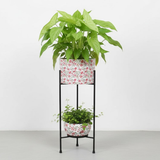Cherry Blossom Dual Pot Steel Stand