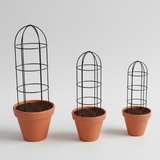 Premium Iron Plant Supporter Set – Triple Size Collection