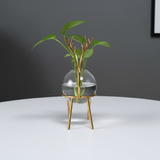 Gold Deer Glass Planter (Set of 2)