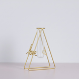 Golden Triangle Desktop Glass Planter