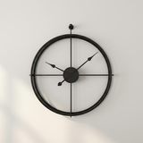Atelier Roman Halo Clock – Black (24" x 24")