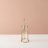 Golden Rings Modern Glass Tube Planter