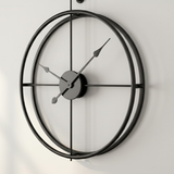 Atelier Roman Halo Clock – Black (24" x 24")