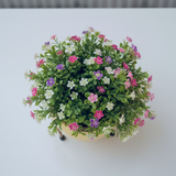 Luxe Gold Steel Planter with Stand