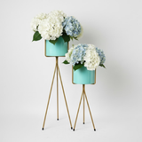 Aqua Steel Tripod Planter