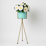 Aqua Steel Tripod Planter