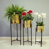 Luxe Golden Planter Set