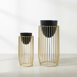 Rose Gold Urban Cage Planters (Set of 2)