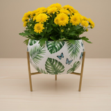 Artistic Steel Planters with Stand