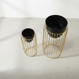 Rose Gold Urban Cage Planters (Set of 2)