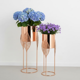 Luxe Leaf Steel Planter (Set of 2)