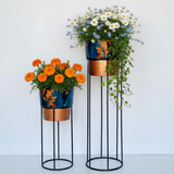 Luxe Steel Planters with Artistic Finish