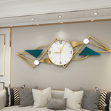 Gridline Twelve‑Five Clock – Gold (37" x 12")