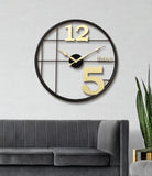 Spoke Dial Word‑Numeral Clock – Gold (24" x 24")