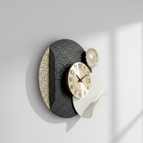 Nordic Loop Accent Wall Clock – Compact Gold (20" x 15")