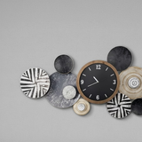 Urban Circles – Black & Grey (48" x 22")