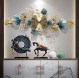 Meridian Crosshair Open‑Frame Clock – Vertical (48" x 21")