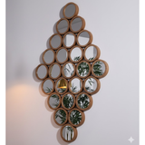 Honeycomb Cluster Wall Mirror