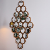 Honeycomb Cluster Wall Mirror