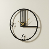 Minima Nine Wall Clock – Gold & Teal (24" x 24")
