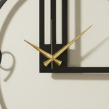 Minima Nine Wall Clock – Gold & Teal (24" x 24")