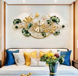 Roman Halo Open‑Frame Clock – Black & Gold (24" x 24")