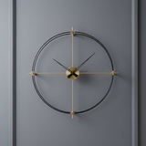 Orbit Axis – Gold & Teal (24" x 24")