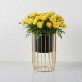 Midnight Black Steel Planter