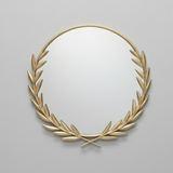 Laurel Crest Round Mirror
