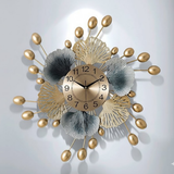 Solaris Petal Burst Clock – Gold & Teal (24" x 24")
